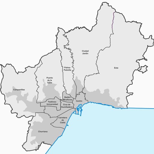Distritos de Málaga