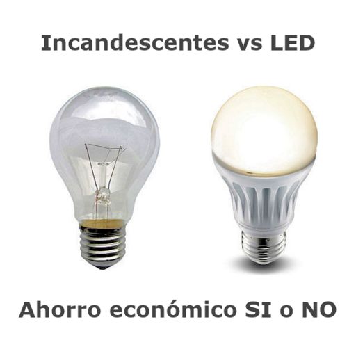 Incandescentes vs bombillas LED