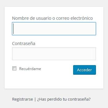 Login en WordPress