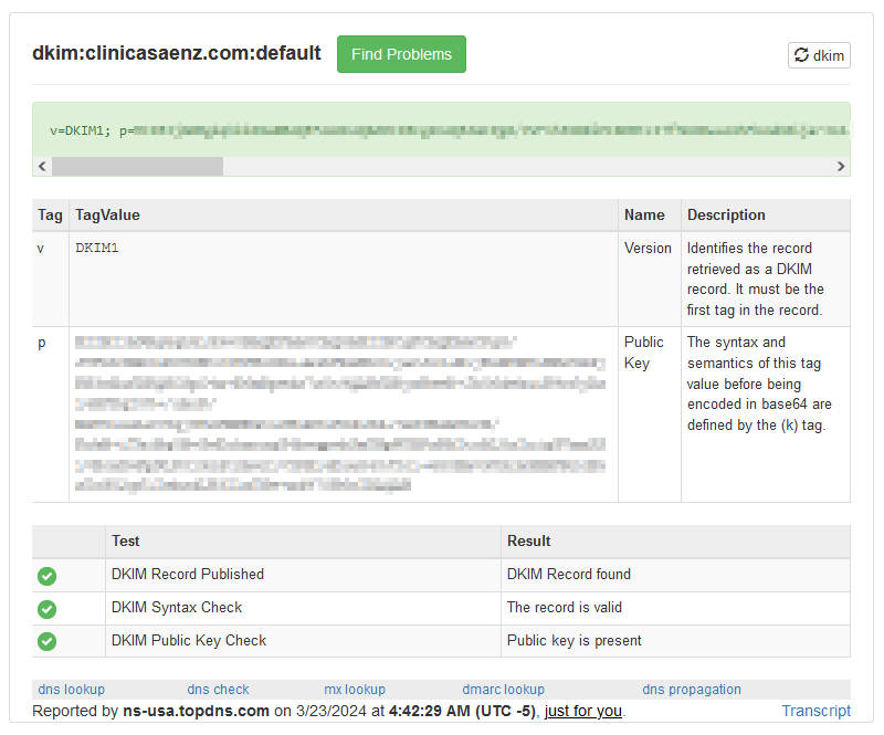 DKIM Lookup