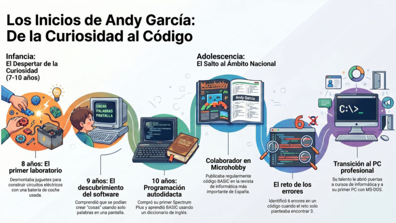 Los inicios de Andy, de la curiosidad al código