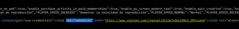 rel="canonical"