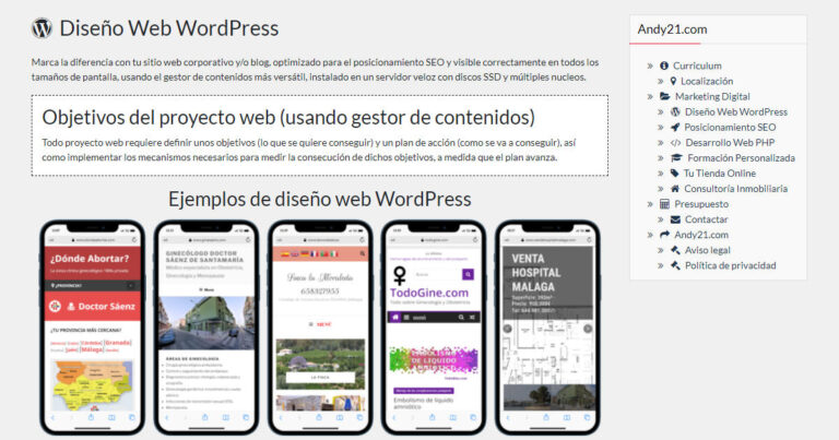 Diseño Web con WordPress