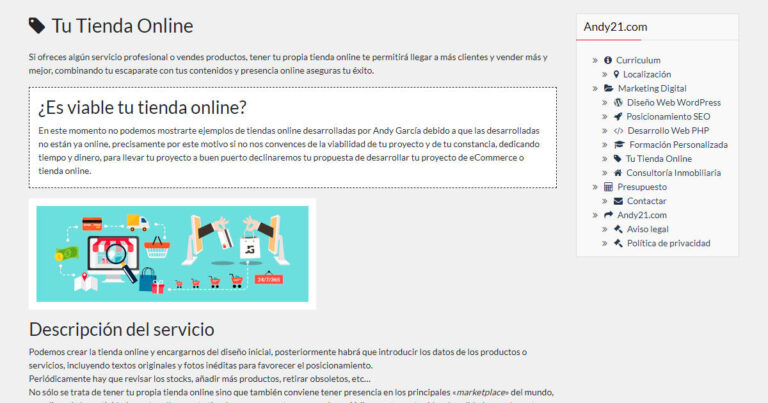 Tienda online eCommerce